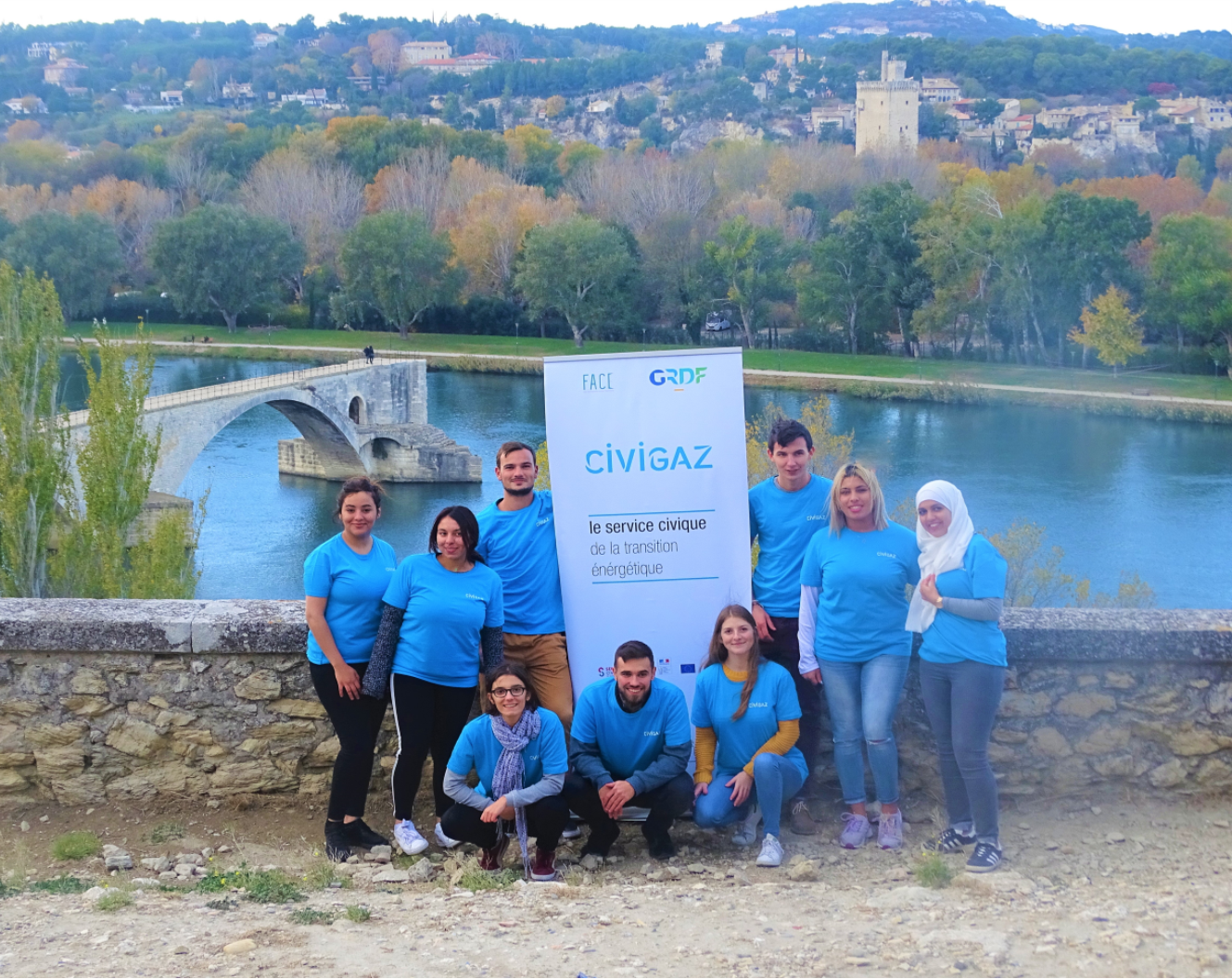 L'équipe de service civique Civigaz 2018